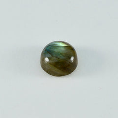 riyogems 1шт серый лабрадор кабошон 10х10 мм круглая форма качественный сыпучий драгоценный камень