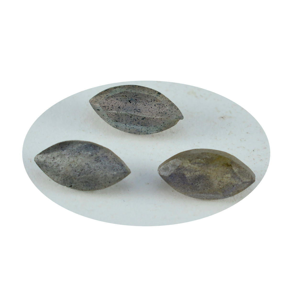 Riyogems 1PC Natural Grey Labradorite Faceted 5x10 mm Marquise Shape awesome Quality Gemstone