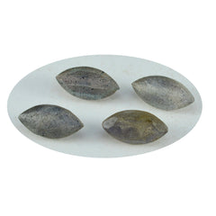 Riyogems 1PC Real Grey Labradorite Faceted 6x12 mm Marquise Shape beauty Quality Loose Gem
