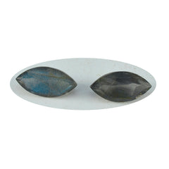 Riyogems 1PC natuurlijke grijze labradoriet gefacetteerd 8x16 mm marquise vorm schattige kwaliteit losse steen