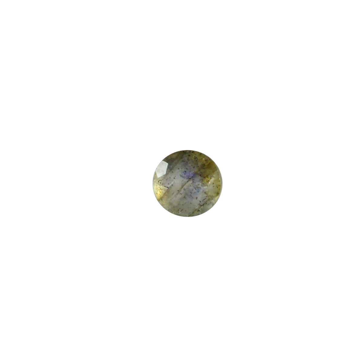 Riyogems 1PC Genuine Grey Labradorite Faceted 2x2 mm Round Shape wonderful Quality Loose Gems