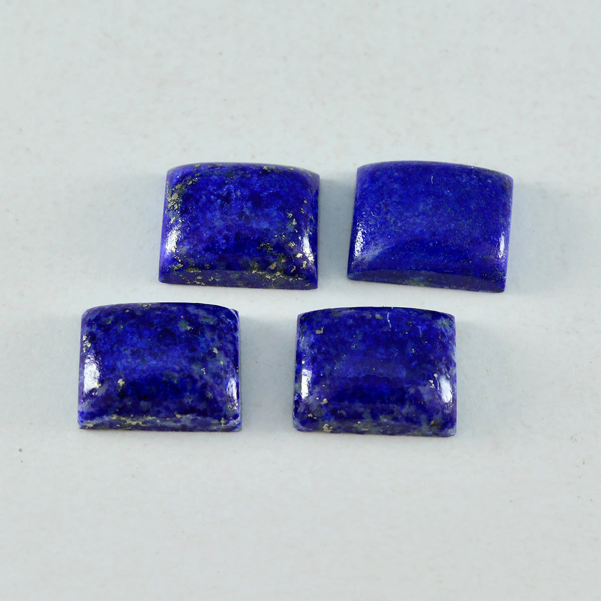 Riyogems 1PC Blue Lapis Lazuli Cabochon 10x12 mm Octagon Shape beauty Quality Gem