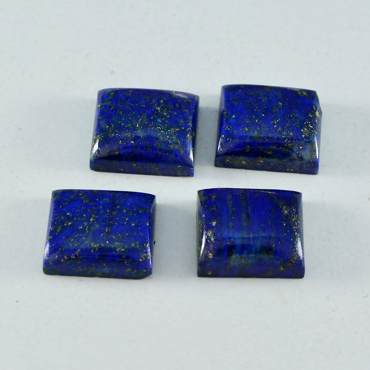 Riyogems 1 Stück blauer Lapislazuli-Cabochon, 12 x 16 mm, achteckige Form, süßer Qualitätsstein