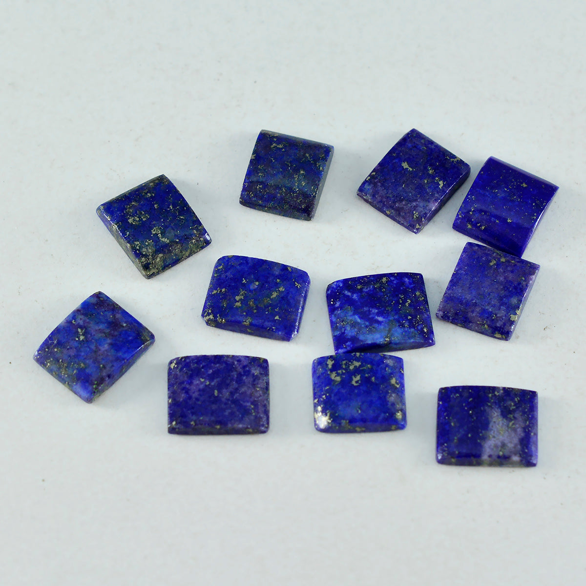 Riyogems 1PC Blue Lapis Lazuli Cabochon 3x5 mm Octagon Shape great Quality Gems