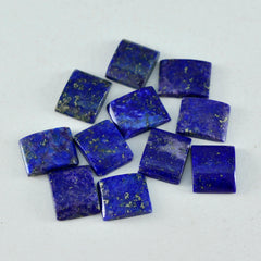 Riyogems 1PC Blue Lapis Lazuli Cabochon 4x6 mm Octagon Shape fantastic Quality Stone