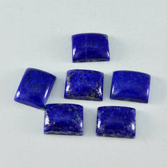 Riyogems 1PC blauwe lapis lazuli cabochon 5x7 mm achthoekige vorm verrassende kwaliteit edelsteen