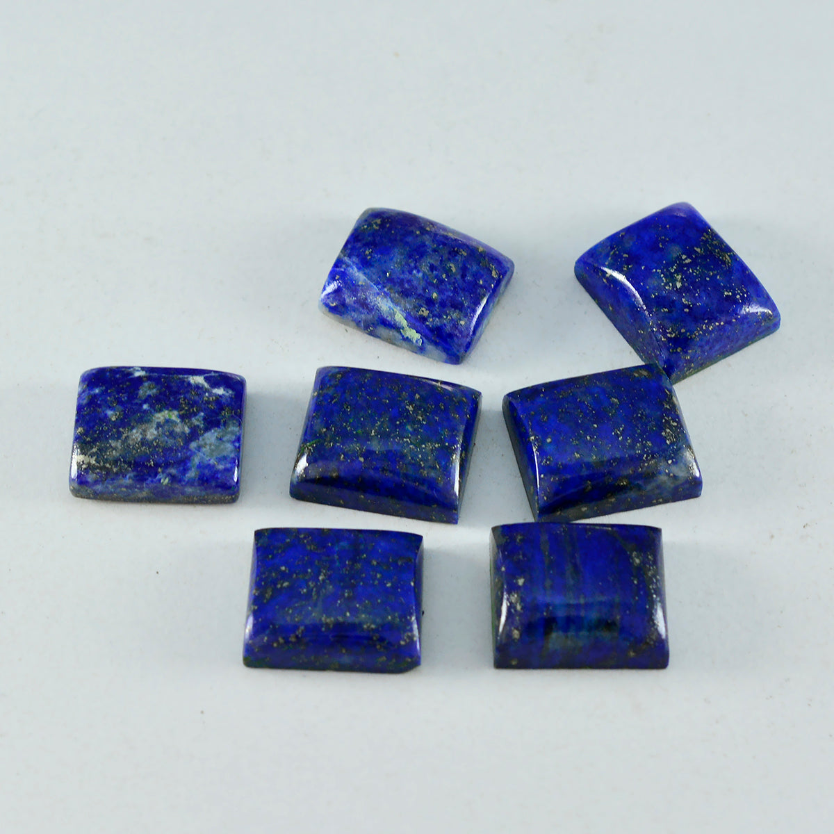 riyogems 1pc blue lapis lazuli cabochon 7x9 mm octagon shape sweet quality loose gems