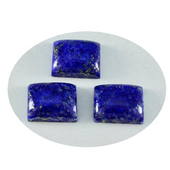 riyogems 1pc cabochon lapis-lazuli bleu 9x11 mm forme octogonale qualité impressionnante pierre précieuse en vrac