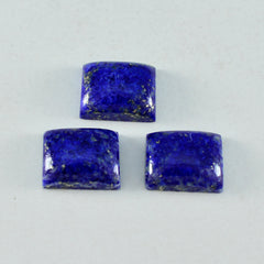 Riyogems 1PC blauwe lapis lazuli cabochon 9x11 mm achthoekige vorm geweldige kwaliteit losse edelsteen