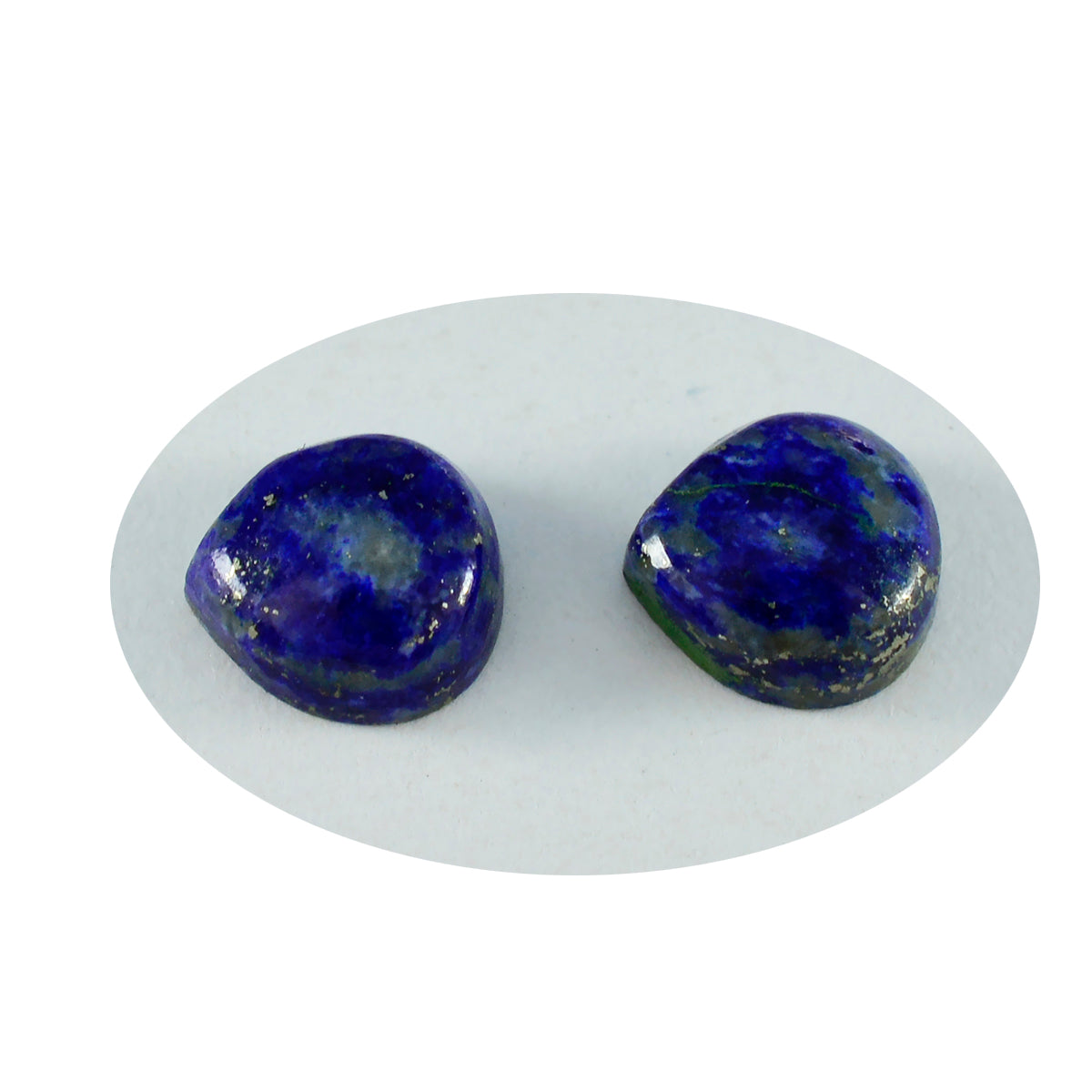 riyogems 1pc cabochon di lapislazzuli blu 12x12 mm a forma di cuore pietra preziosa di bella qualità