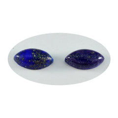Riyogems 1 ST Blauwe Lapis Lazuli Cabochon 10x20 mm Marquise Vorm geweldige Kwaliteit Losse Steen