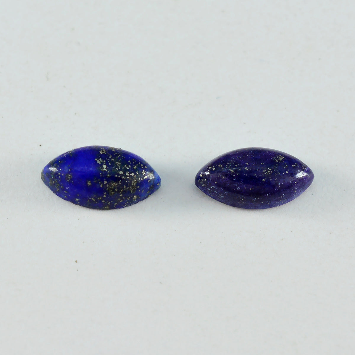 Riyogems 1PC Blue Lapis Lazuli Cabochon 10x20 mm Marquise Shape great Quality Loose Stone