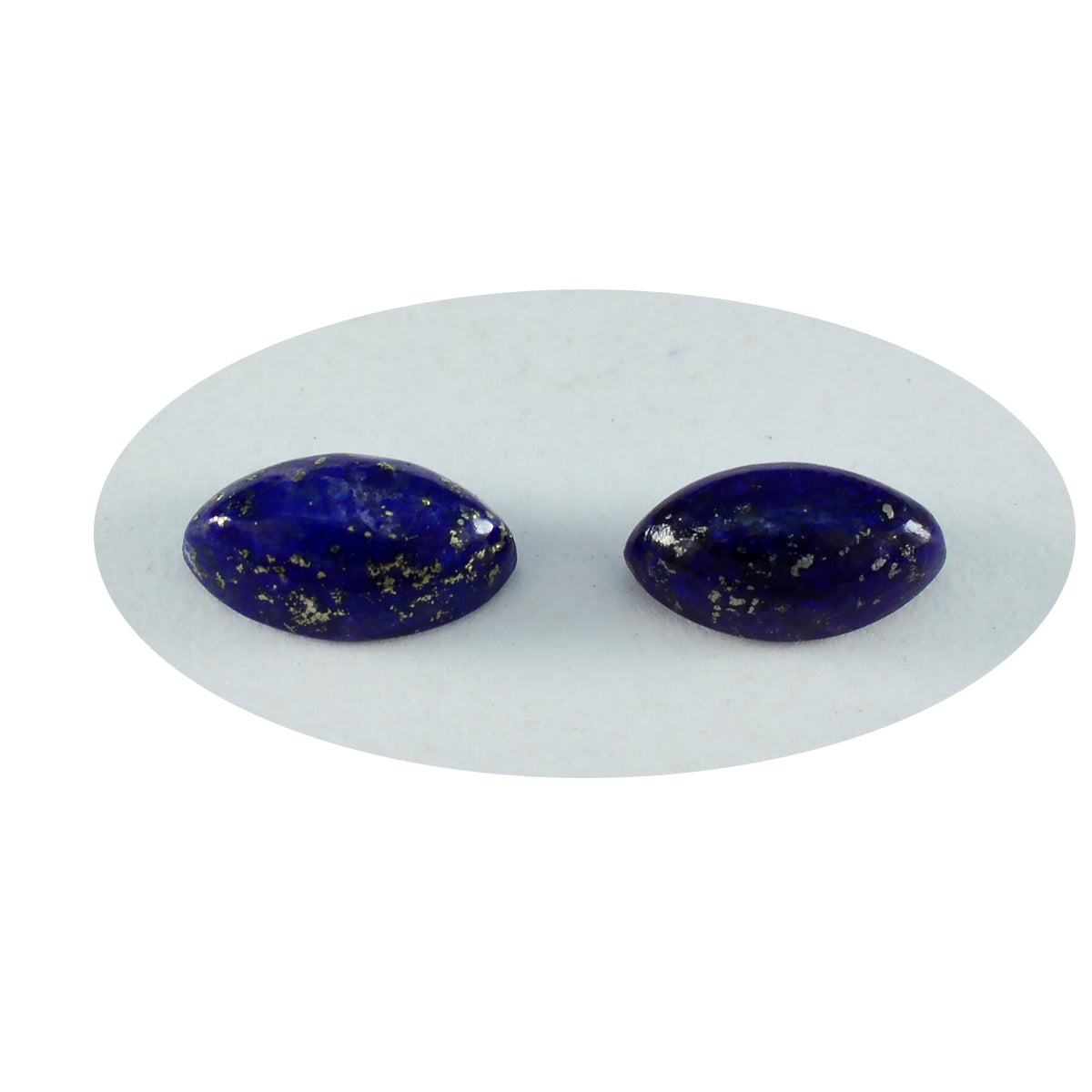 Riyogems 1PC Blue Lapis Lazuli Cabochon 5x10 mm Marquise Shape excellent Quality Gems