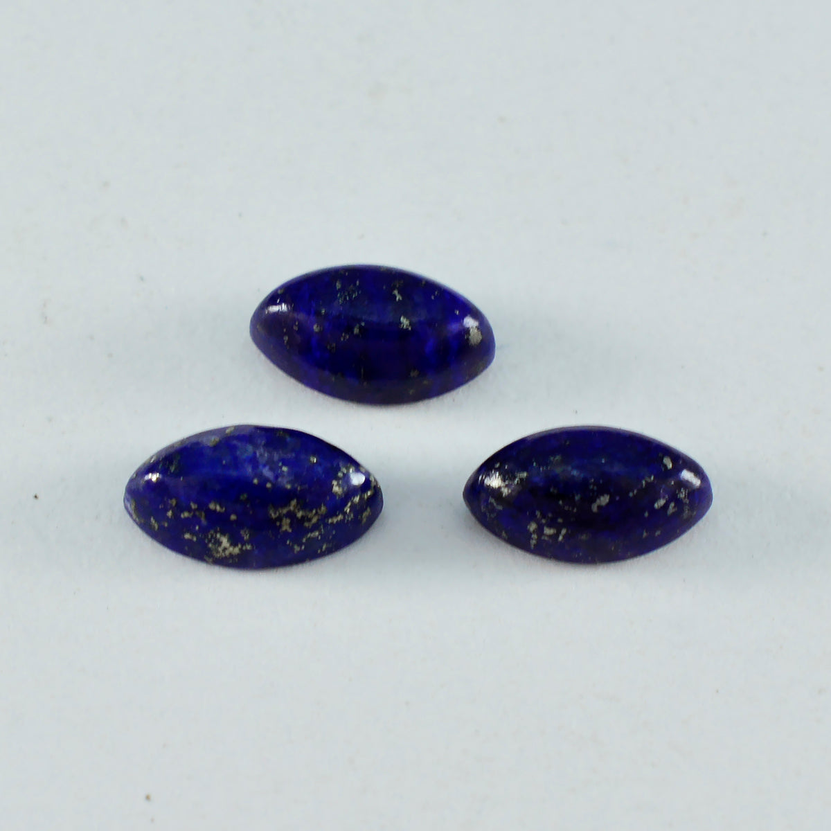riyogems 1 st blå lapis lazuli cabochon 6x12 mm marquise form vacker kvalitetssten