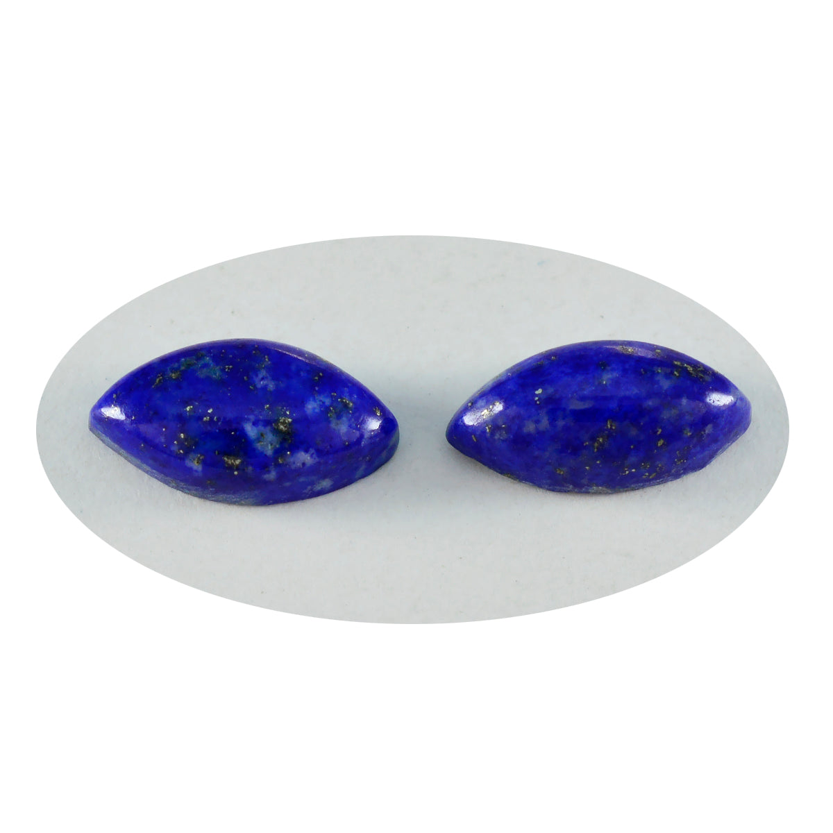 riyogems 1pc cabochon di lapislazzuli blu 8x16 mm forma marquise gemma sciolta di qualità adorabile