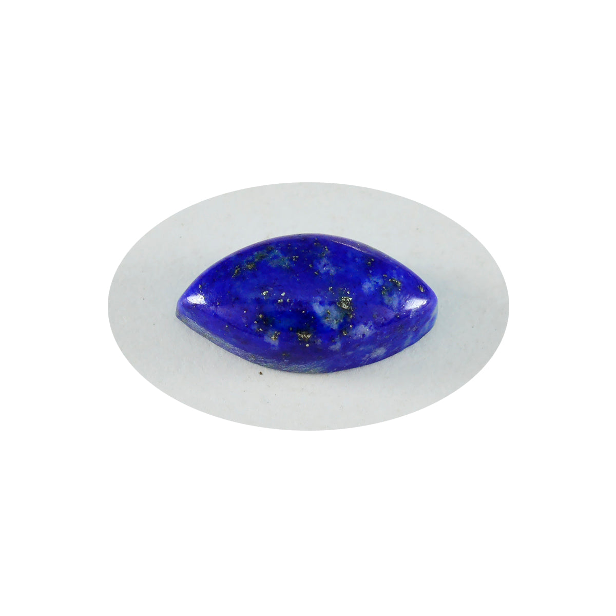Riyogems 1 pièce cabochon lapis-lazuli bleu 9x18mm forme marquise belles pierres précieuses en vrac de qualité