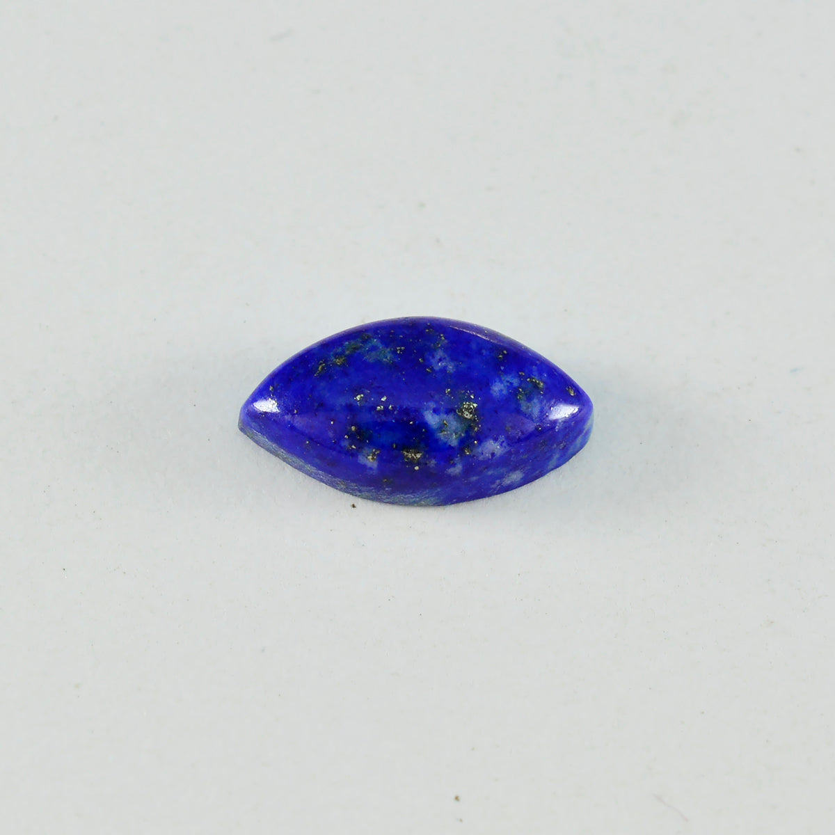 Riyogems, 1 pieza, cabujón de lapislázuli azul, 9x18mm, forma de marquesa, gemas sueltas de buena calidad