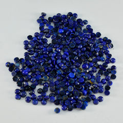 Riyogems 1PC blauwe lapis lazuli cabochon 3x3 mm ronde vorm mooie kwaliteitssteen