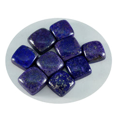 Riyogems 1 pieza cabujón de lapislázuli azul 11x11 mm forma cuadrada piedra suelta de calidad aa