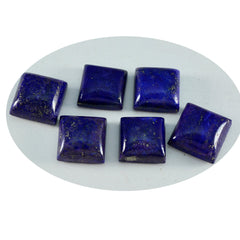 Riyogems 1 Stück blauer Lapislazuli-Cabochon, 12 x 12 mm, quadratische Form, AAA-Qualität, loser Edelstein