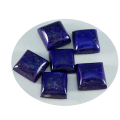 Riyogems 1PC Blue Lapis Lazuli Cabochon 13x13 mm Square Shape A+ Quality Gem