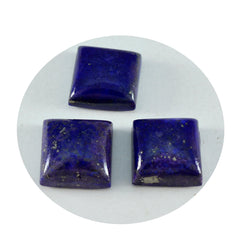 riyogems 1pz cabochon di lapislazzuli blu 14x14 mm forma quadrata gemme di qualità a+1
