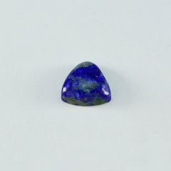 Riyogems 1PC Blue Lapis Lazuli Cabochon 11x11 mm Trillion Shape nice-looking Quality Stone