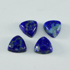 Riyogems, 1 pieza, cabujón de lapislázuli azul, 14x14mm, forma de billón, gemas sueltas de calidad asombrosa