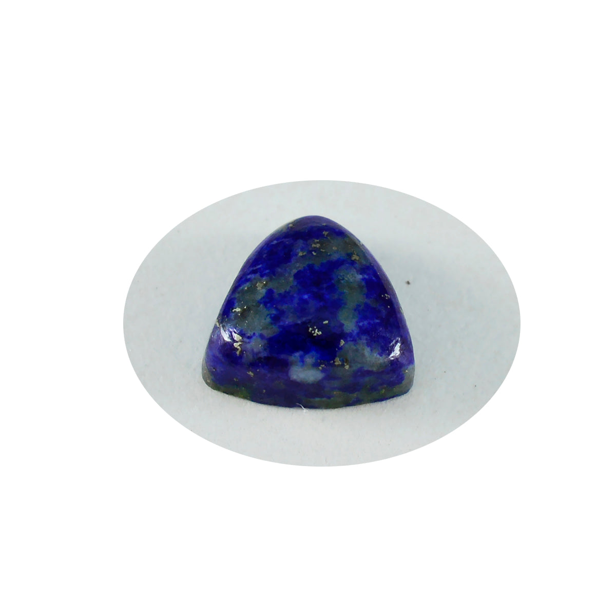 Riyogems 1PC Blue Lapis Lazuli Cabochon 15x15 mm Trillion Shape lovely Quality Loose Stone