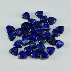 Riyogems 1PC Blue Lapis Lazuli Cabochon 5x5 mm Trillion Shape Nice Quality Loose Gem