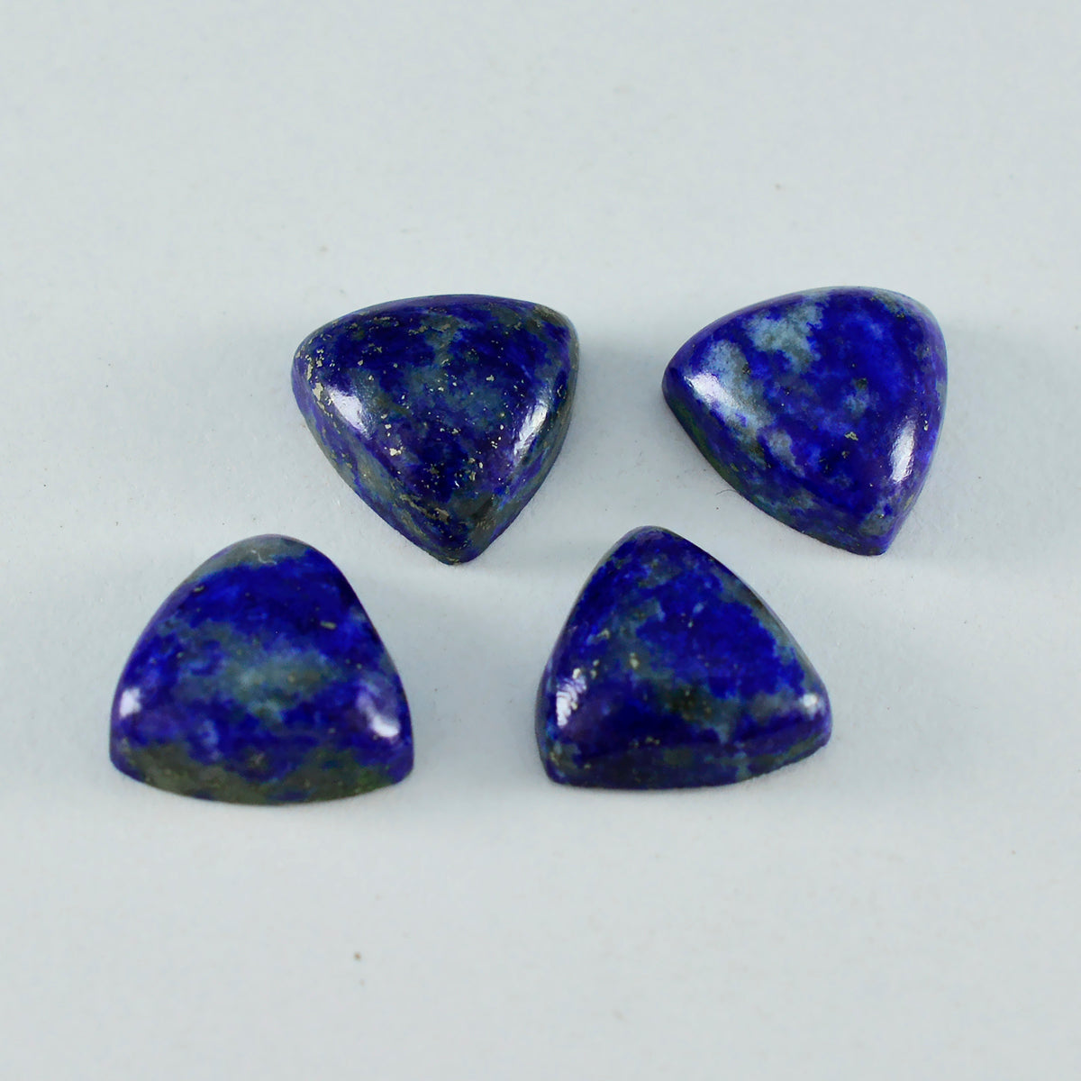 Riyogems 1 Stück blauer Lapislazuli-Cabochon, 8 x 8 mm, Billionenform, hübscher, hochwertiger, loser Edelstein
