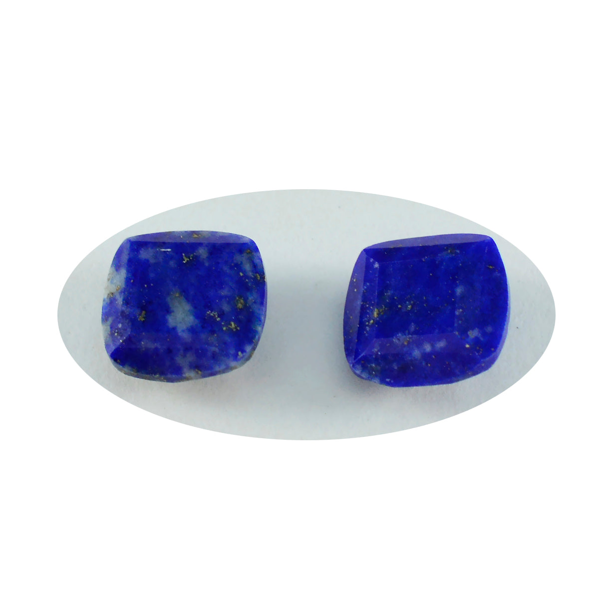 riyogems 1pc real blue lapis lazuli faceted 14x14 mm cushion shape a1 quality loose stone