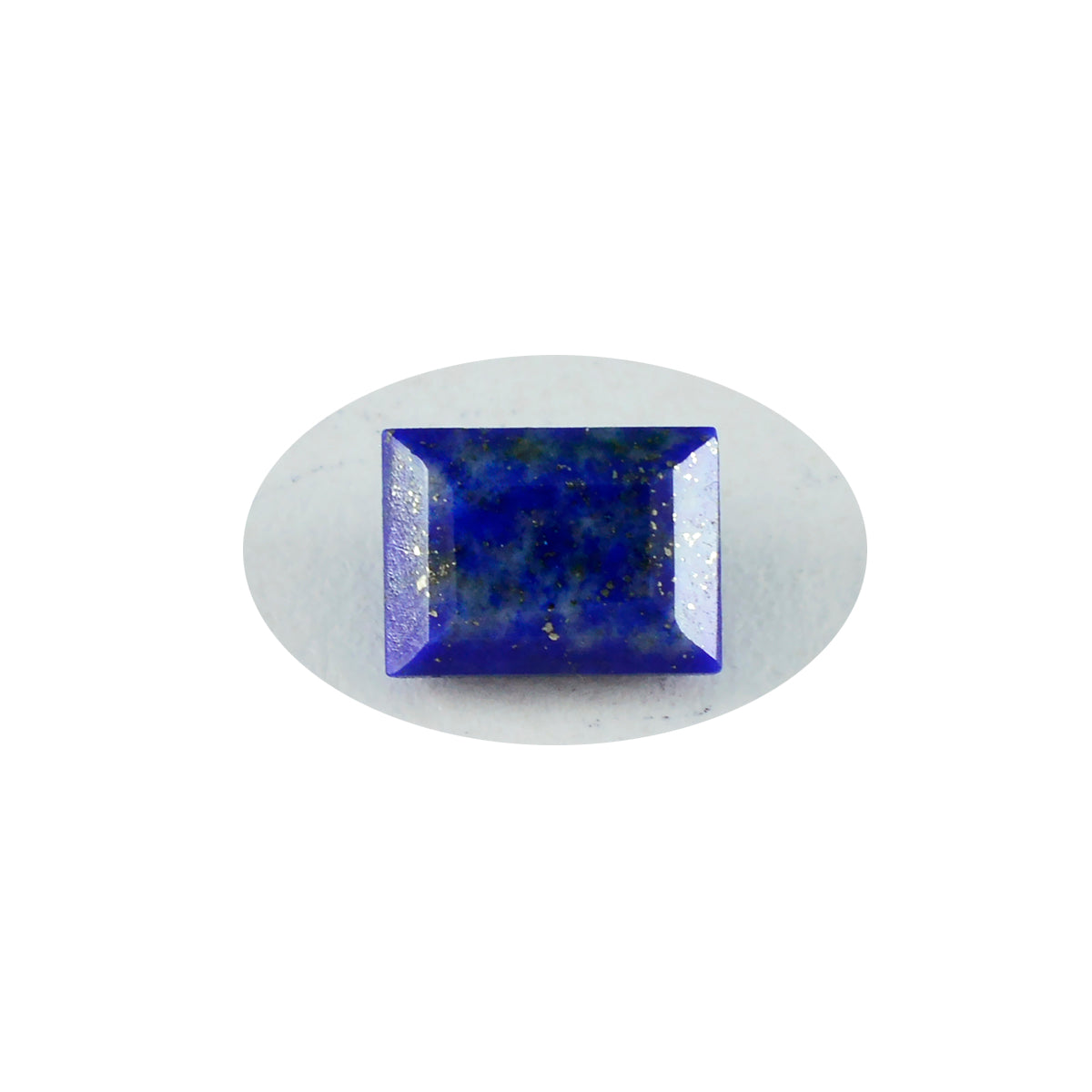 riyogems 1pc vero lapislazzuli blu sfaccettato 10x12 mm forma ottagonale pietra preziosa sciolta di eccellente qualità