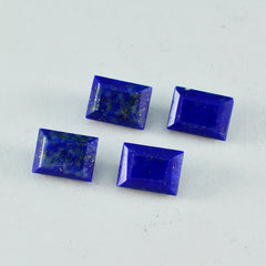 Riyogems 1PC Real Blue Lapis Lazuli Faceted 10x12 mm Octagon Shape excellent Quality Loose Gemstone