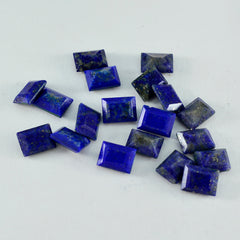 riyogems 1pc genuine blue lapis lazuli faceted 5x7 mm octagon shape attractive quality stone