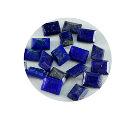 riyogems 1pc natural blue lapis lazuli faceted 6x8 mm octagon shape pretty quality gemstone