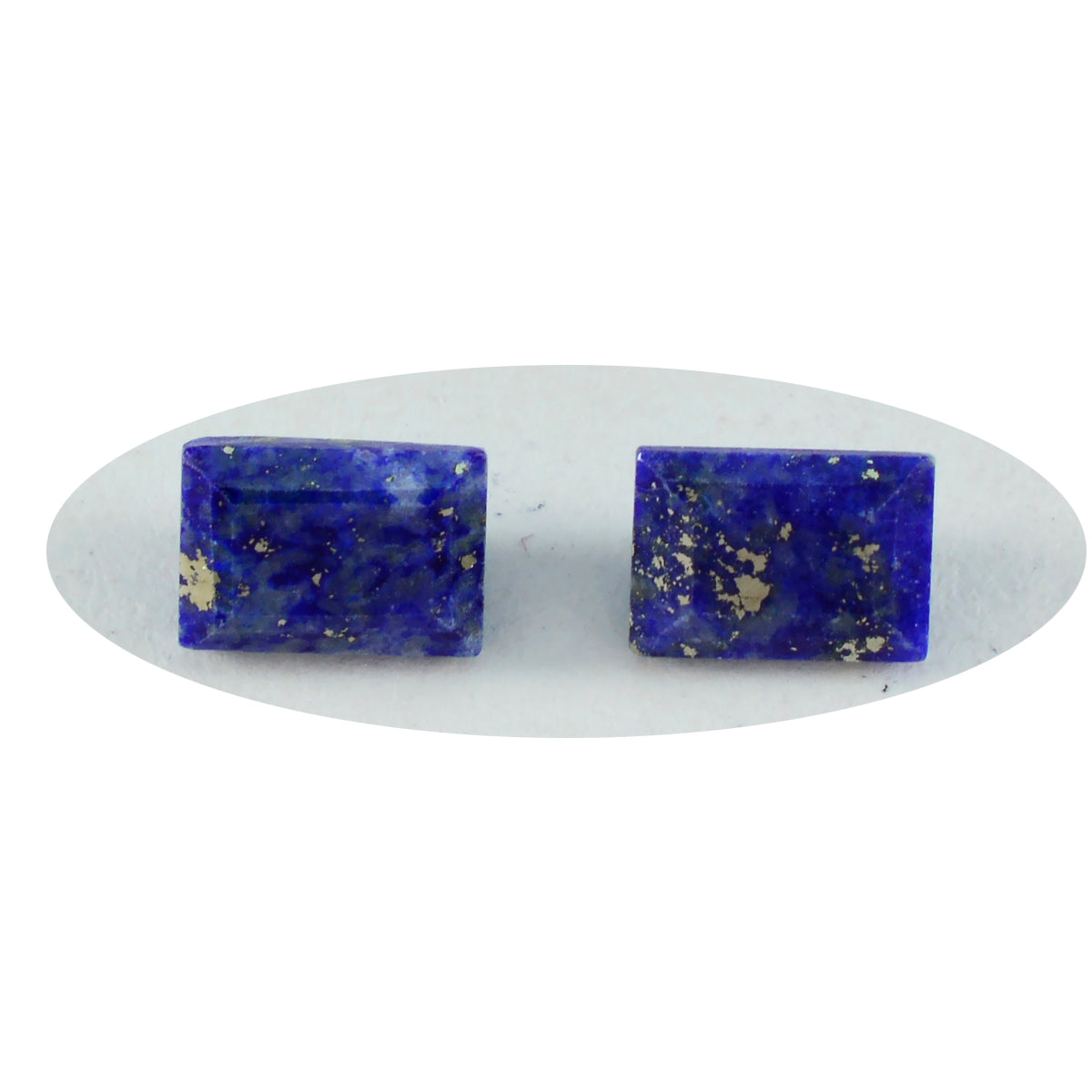 riyogems 1pc real blue lapis lazuli faceted 7x9 mm octagon shape handsome quality loose gem