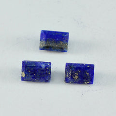 riyogems 1pc real blue lapis lazuli faceted 7x9 mm octagon shape handsome quality loose gem