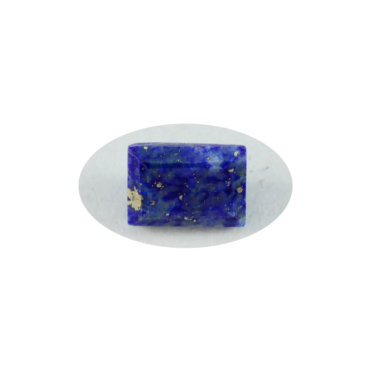 Riyogems 1PC Genuine Blue Lapis Lazuli Faceted 8x10 mm Octagon Shape good-looking Quality Loose Gems