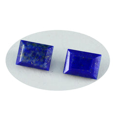 Riyogems 1PC Natural Blue Lapis Lazuli Faceted 9x11 mm Octagon Shape nice-looking Quality Loose Stone