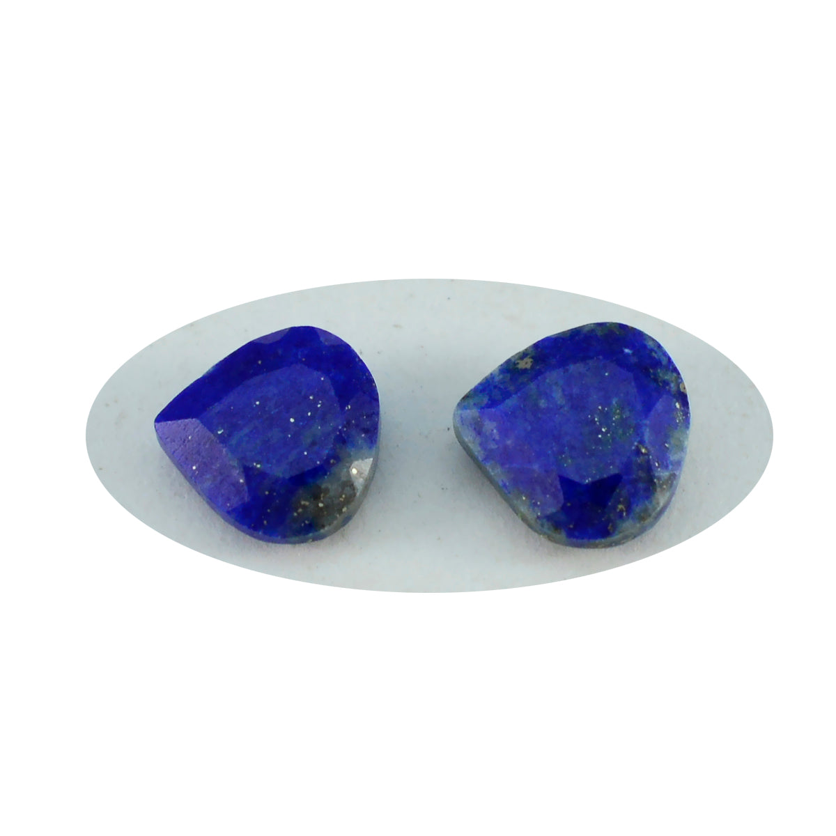 riyogems 1pc real blue lapis lazuli faceted 10x10 mm heart shape sweet quality gem