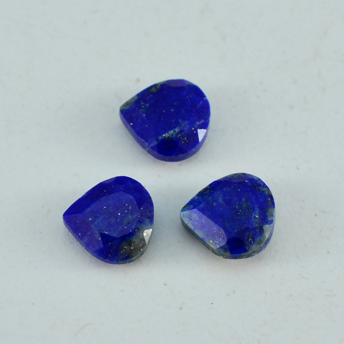 riyogems 1pc genuine blue lapis lazuli faceted 11x11 mm heart shape superb quality gems