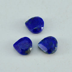 riyogems 1pc genuine blue lapis lazuli faceted 11x11 mm heart shape superb quality gems