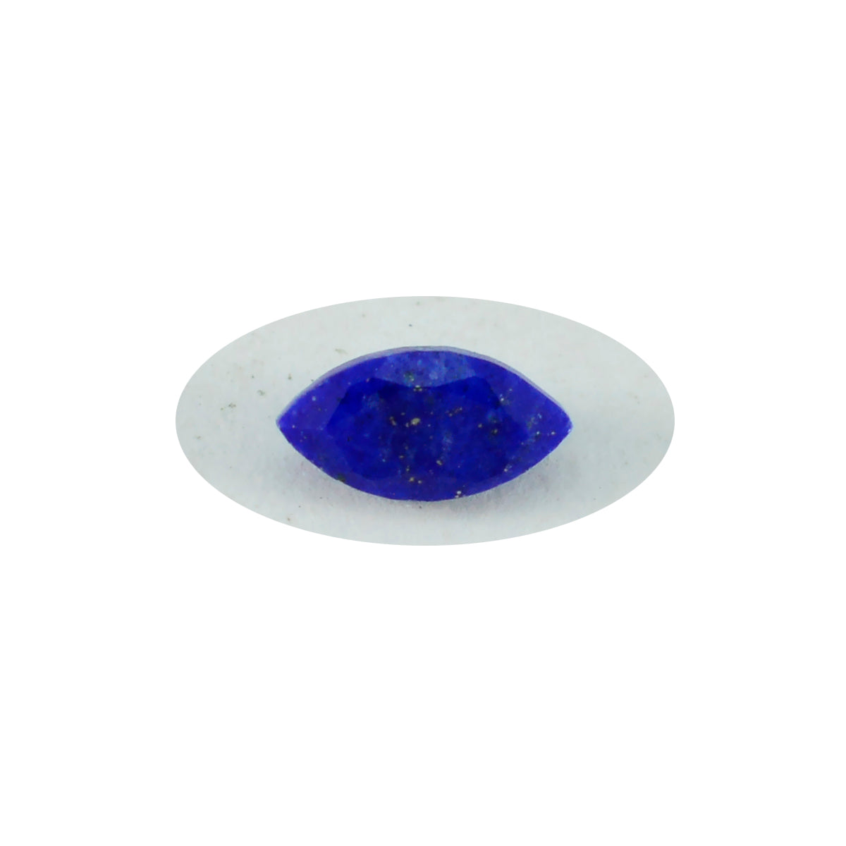 Riyogems 1 Stück echter blauer Lapislazuli, facettiert, 10 x 20 mm, Marquise-Form, schöne Qualität, lose Edelsteine