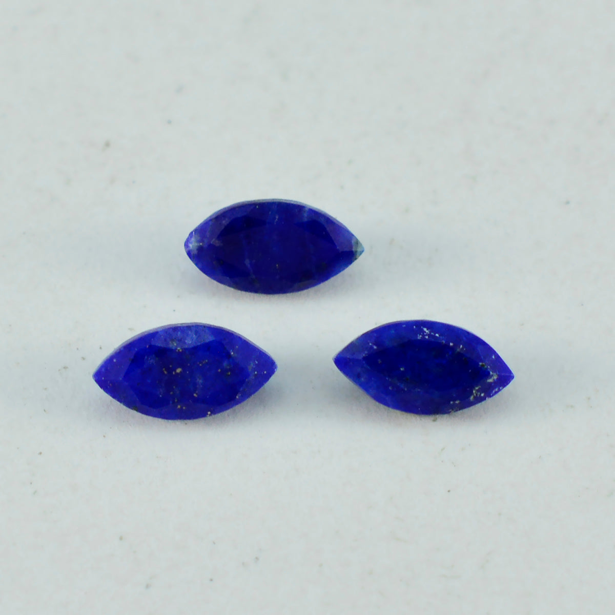Riyogems 1PC Natural Blue Lapis Lazuli Faceted 11x22 mm Marquise Shape beautiful Quality Loose Stone