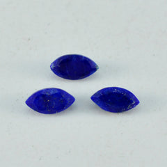 Riyogems 1 pièce lapis lazuli bleu naturel à facettes 11x22mm forme marquise belle qualité pierre en vrac