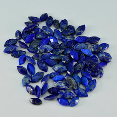 riyogems 1st äkta blå lapis lazuli facetterad 4x8 mm markisform aa kvalitets lös ädelsten
