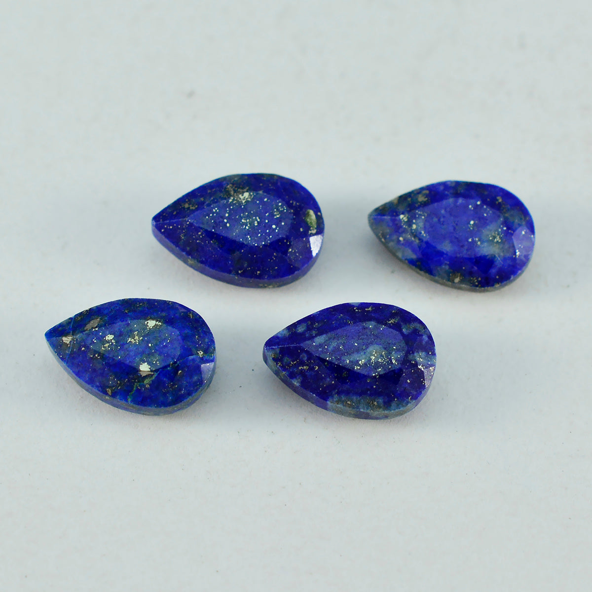 riyogems 1 шт. натуральный синий лазурит граненый 12x16 мм грушевидная форма потрясающего качества свободный драгоценный камень