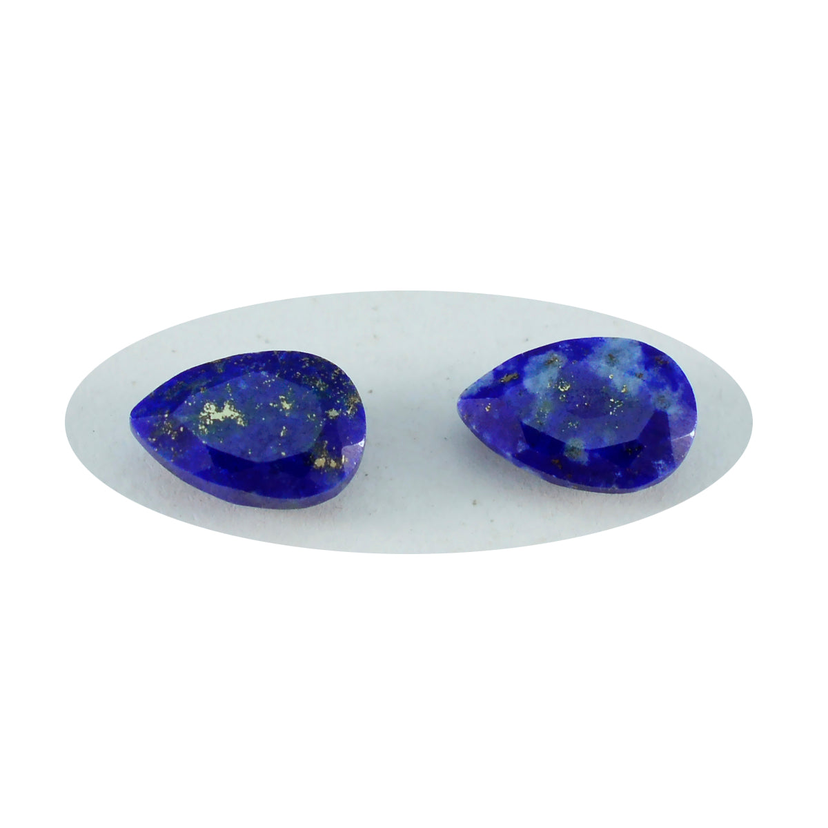 Riyogems 1PC Genuine Blue Lapis Lazuli Faceted 6x9 mm Pear Shape wonderful Quality Loose Gem