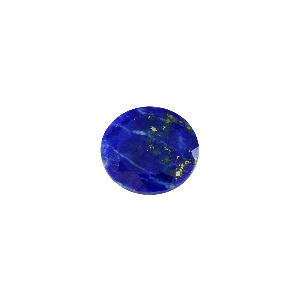 Riyogems 1 pièce lapis-lazuli bleu naturel à facettes 15x15mm forme ronde qualité attrayante gemme en vrac
